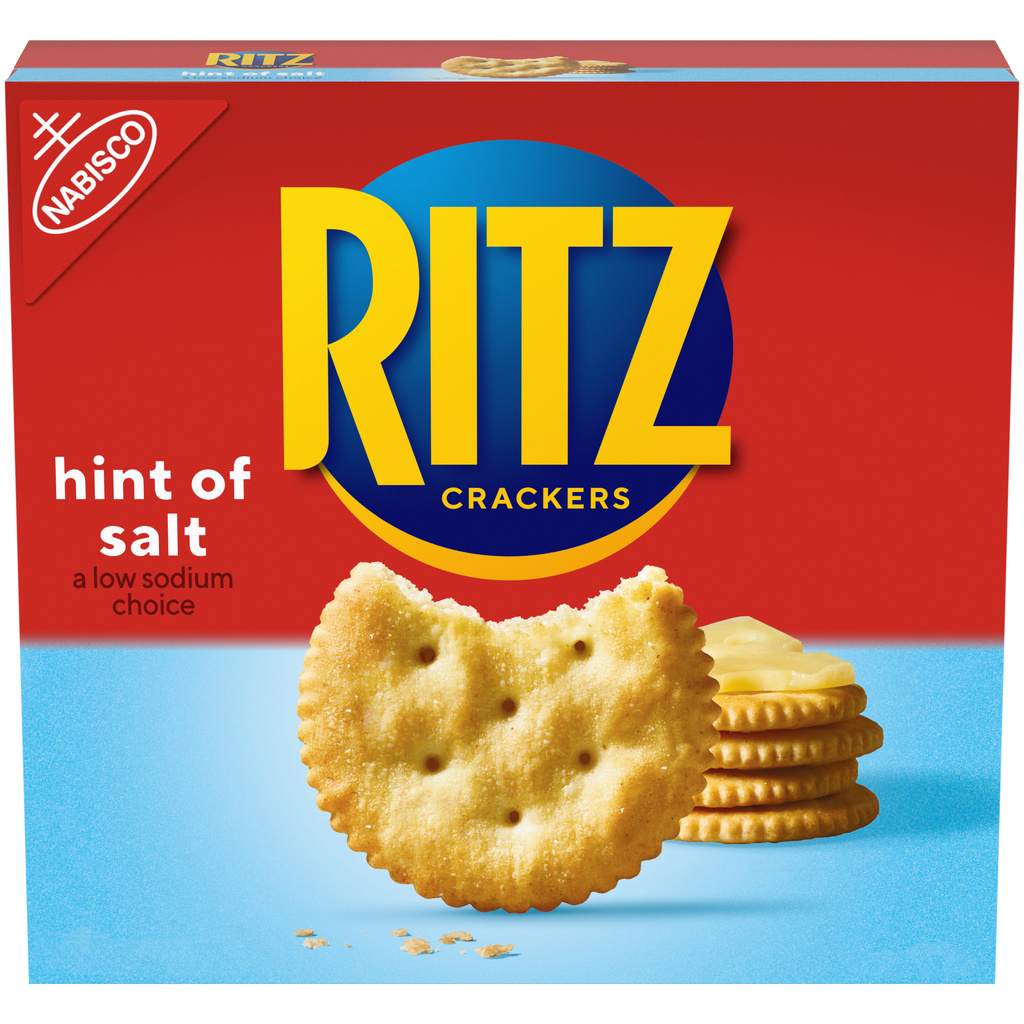 Fied Ritz Crackers RITZ Hint of Salt Crackers, Snacks for Kids and Adults, Lunch Snacks ...