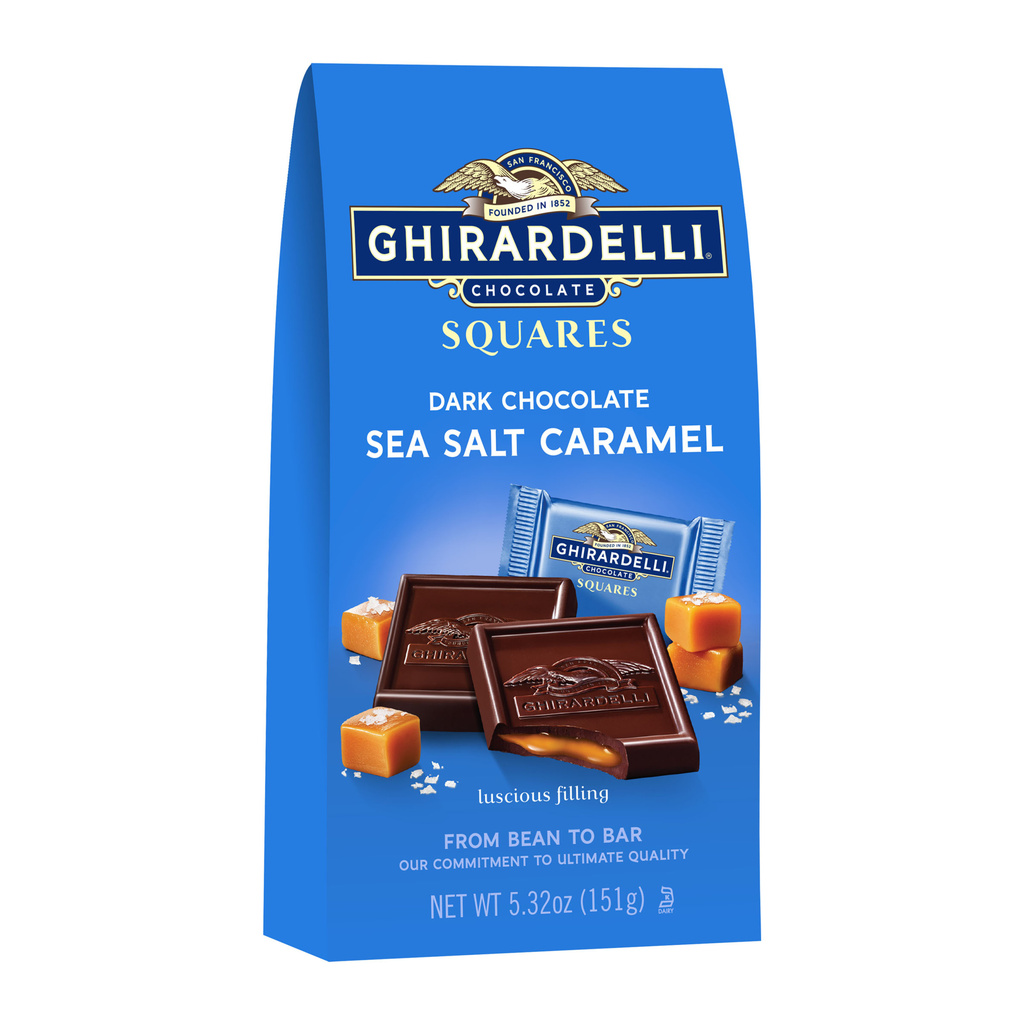 Ghirardelli Dark Chocolate Squares Sea Salt Caramel