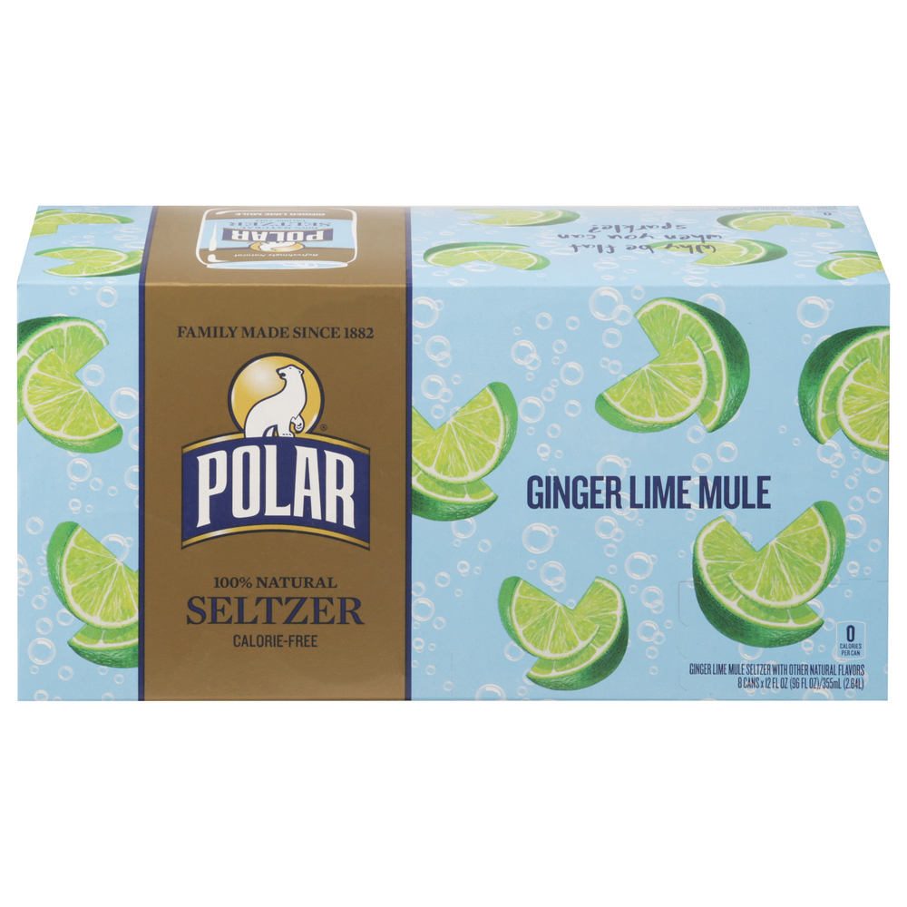 Polar Seltzer, Calorie-Free, Ginger Lime Mule-Main