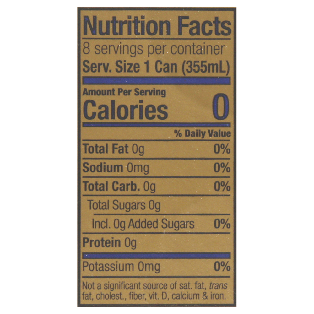 Polar Seltzer, Calorie-Free, Ginger Lime Mule-Nutrition-Facts