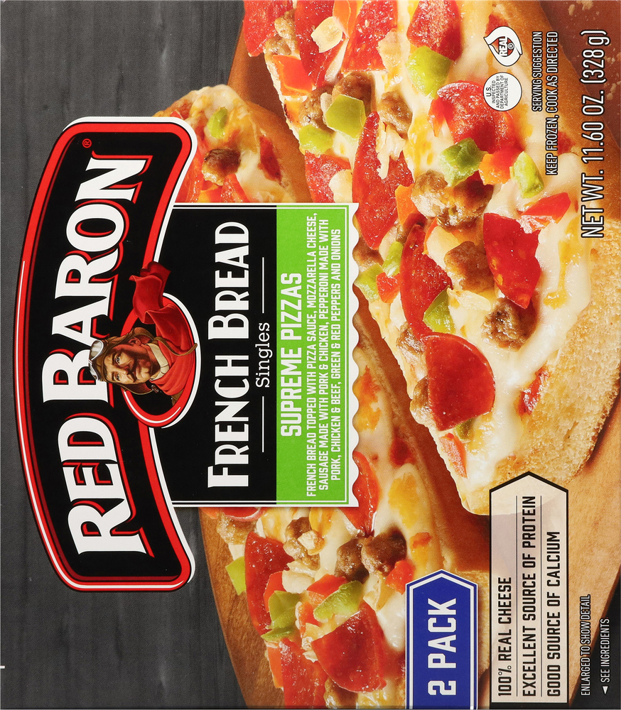 Red baron supreme 2025 french bread pizza