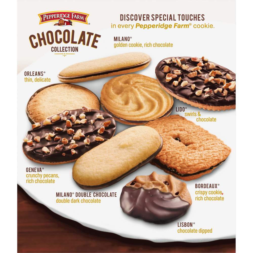 Pepperidge Farm Cookies, Chocolate CollectionPlanogramBack