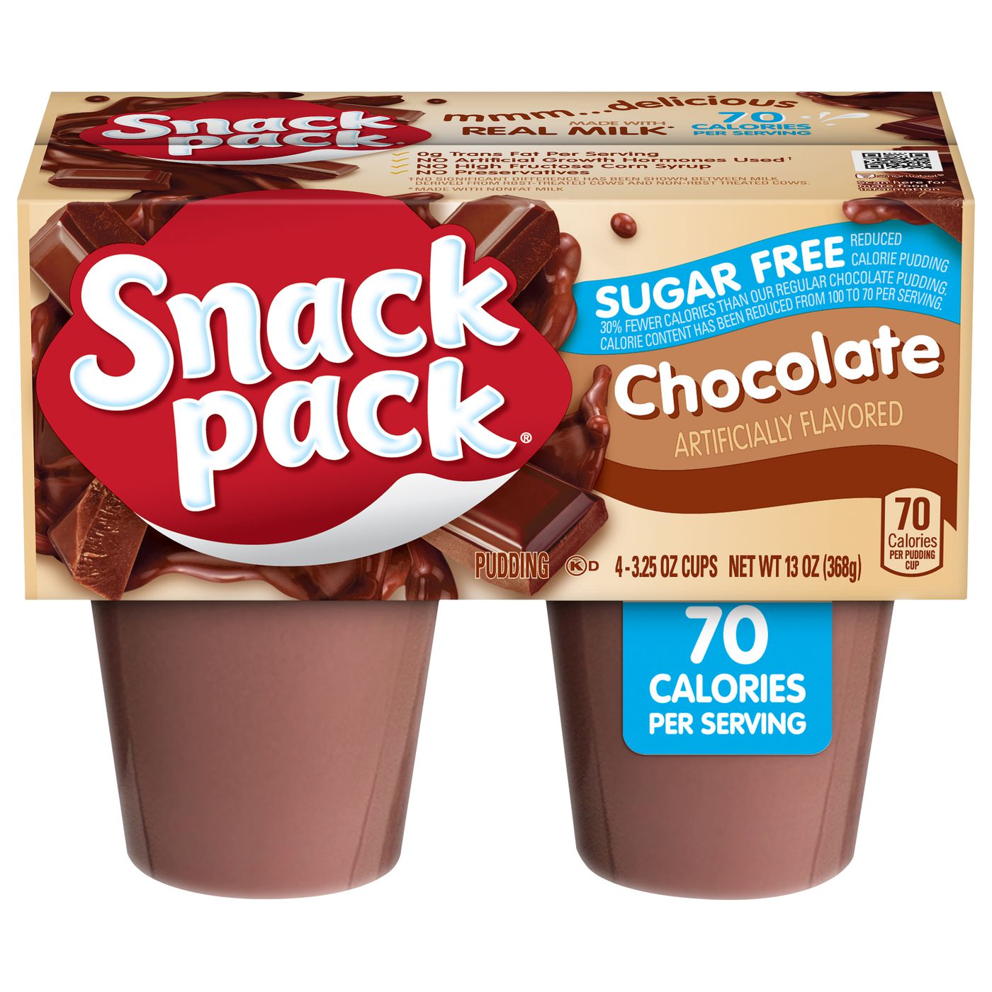 Snack Pack Zero Sugar Chocolate Pudding