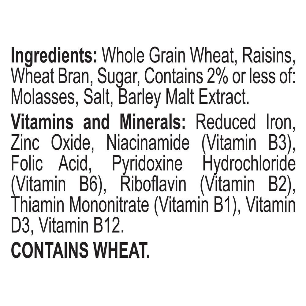 Raisin Bran CerealIngredients