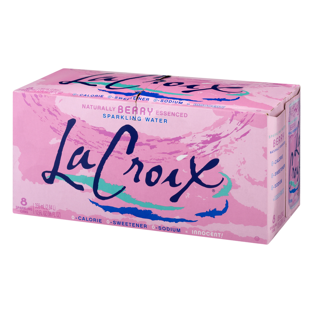 LaCroix Sparkling Water, BerryFrontRightElevated