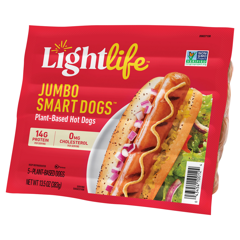 Lightlife Jumbo Smart Dogs Hot Dogs Plant Based