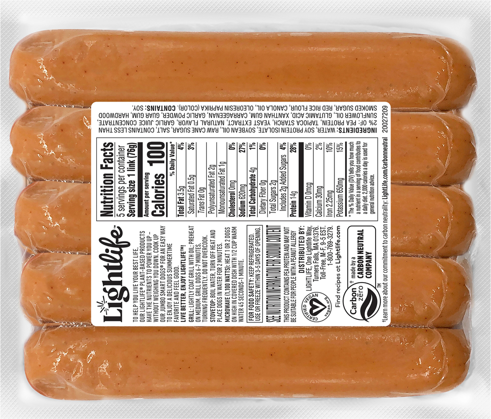 Smart dog vegan hot dogs outlet