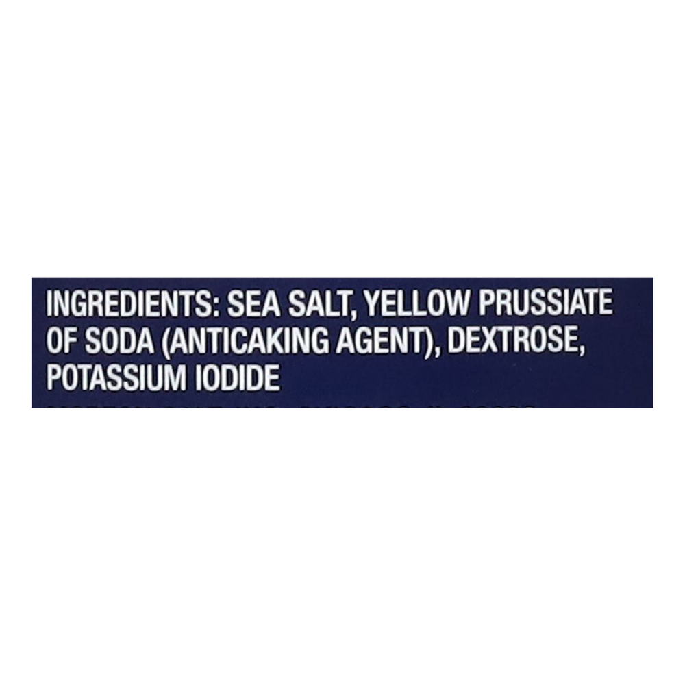 Morton Sea Salt, IodizedIngredients