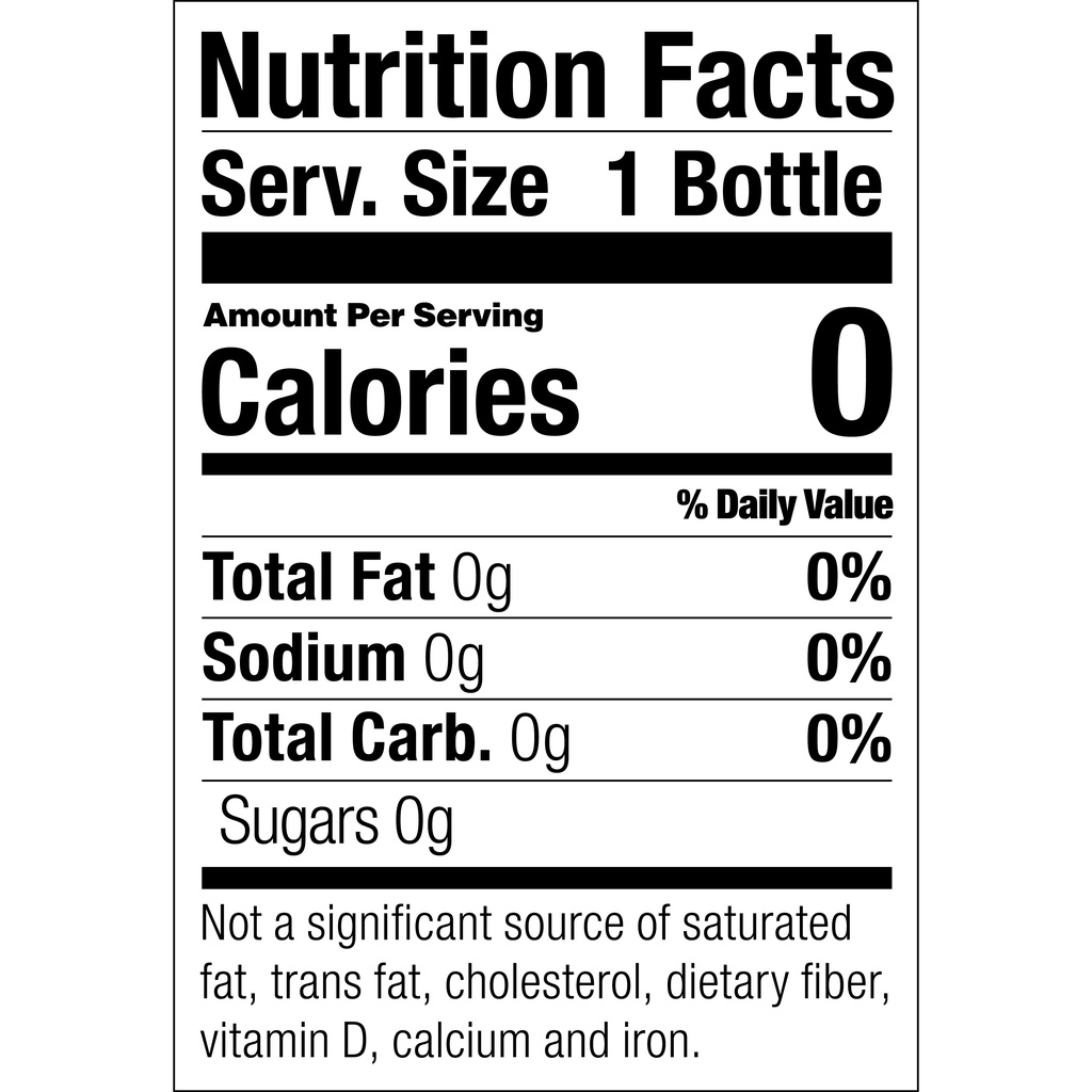 Dasani Water, Purified-Nutrition-Facts