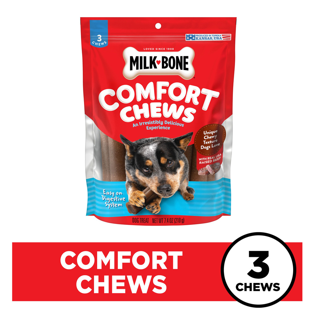 Milk Bone Dog Treats with Real Beef Comfort Chews