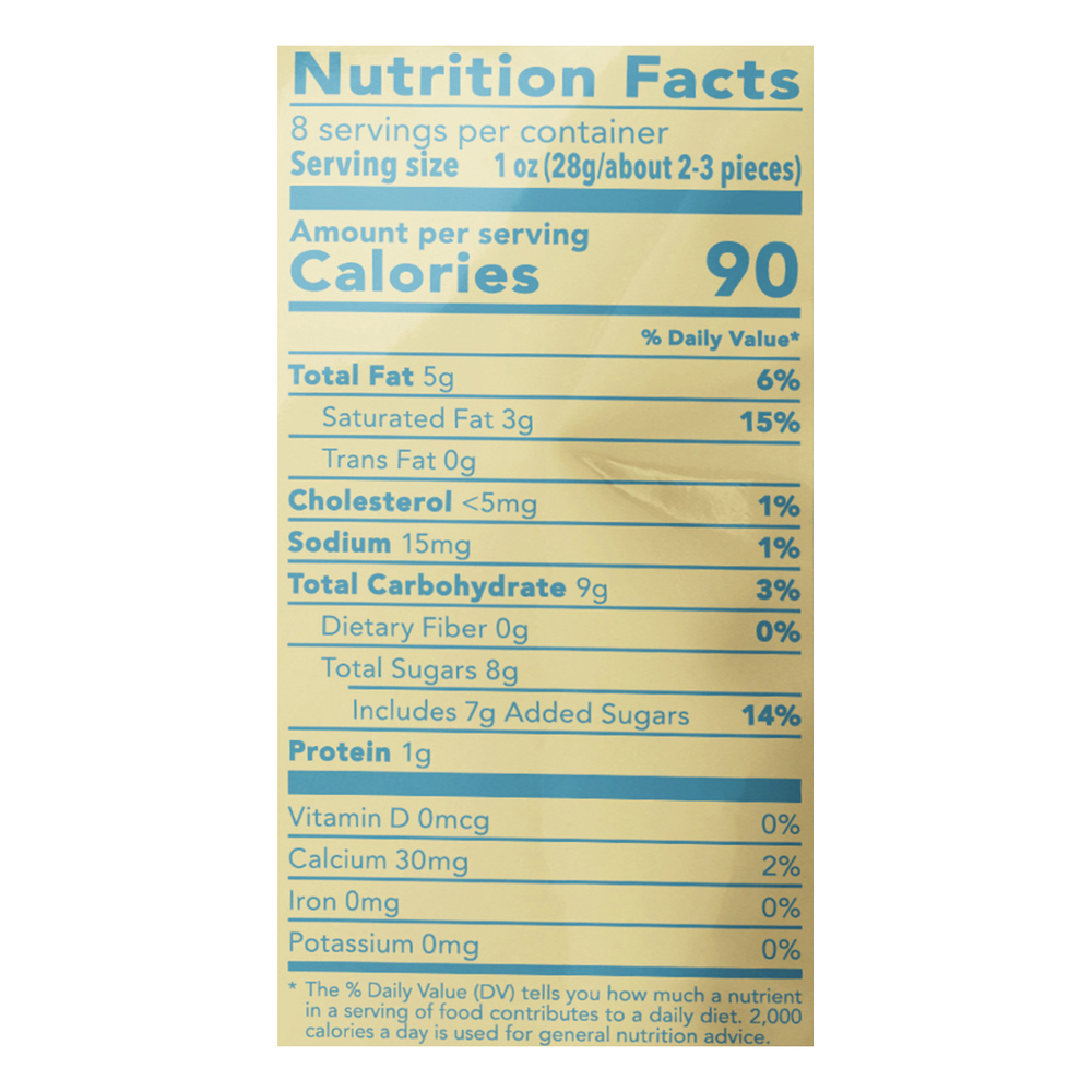 Tru Fru Nature s Strawberries Milk Chocolate Nutrition Facts
