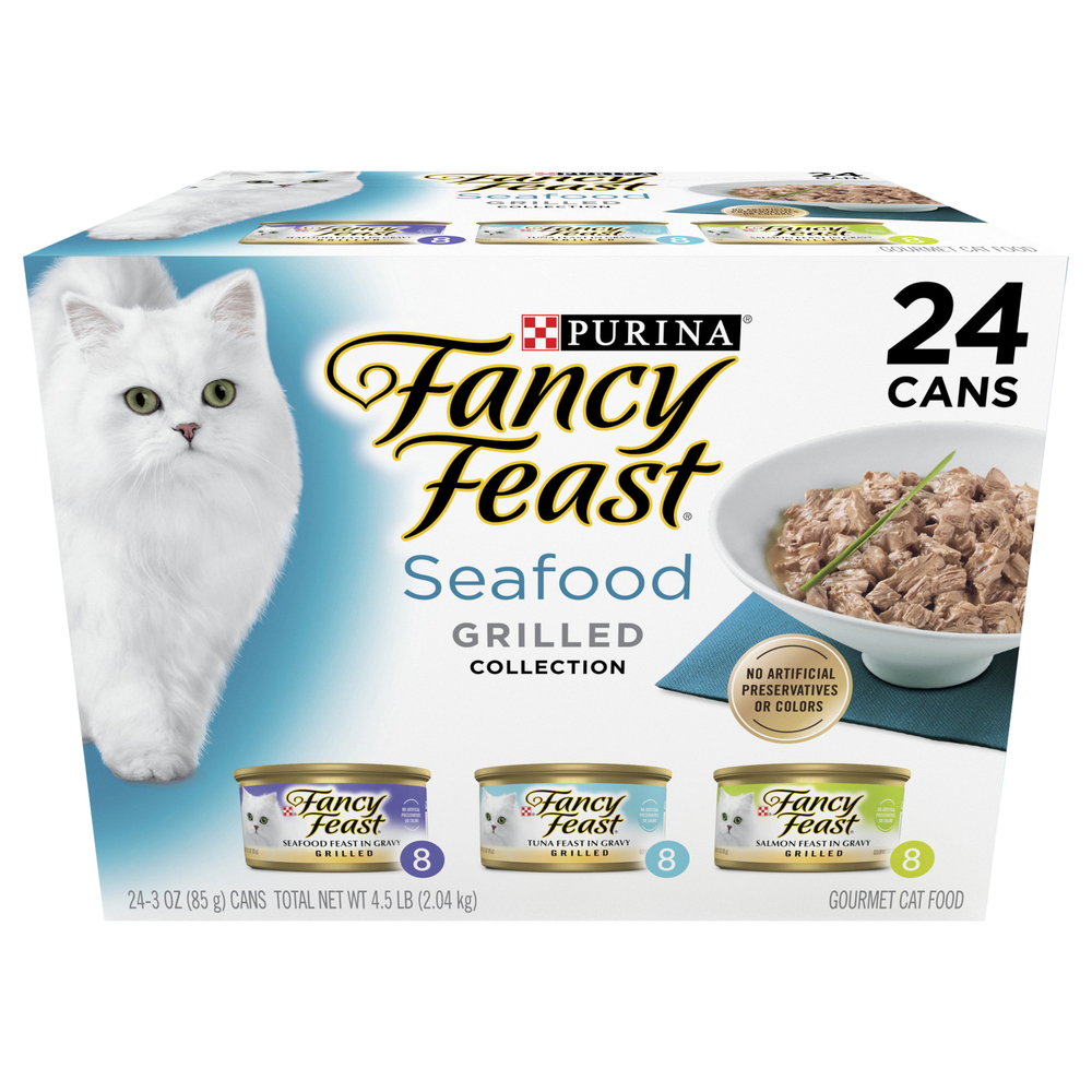 Fancy Feast Cat Food, Gourmet, Seafood, Grilled CollectionMain
