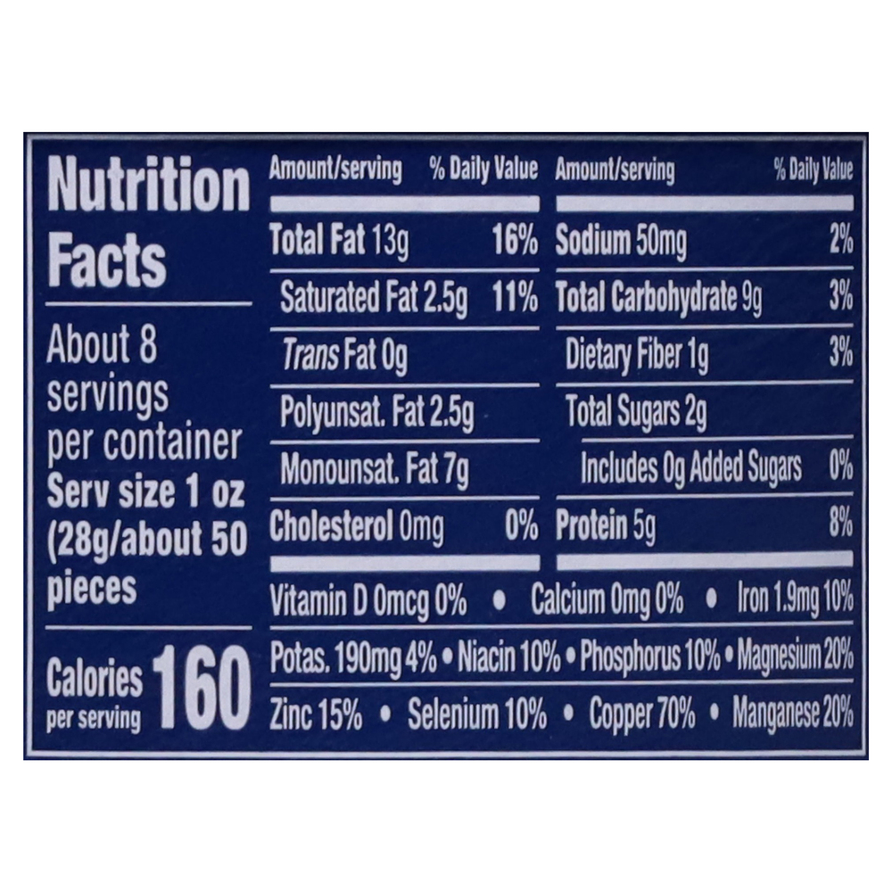 Planters Cashew, Lightly Salted, Halves & PiecesNutritionFacts