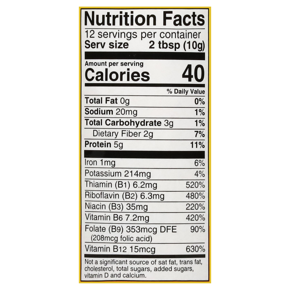 Bragg Nutritional YeastNutritionFacts