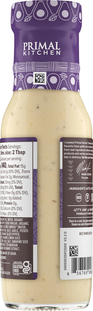 Primal Kitchen Dressing & Marinade, Caesar-Planogram-Back