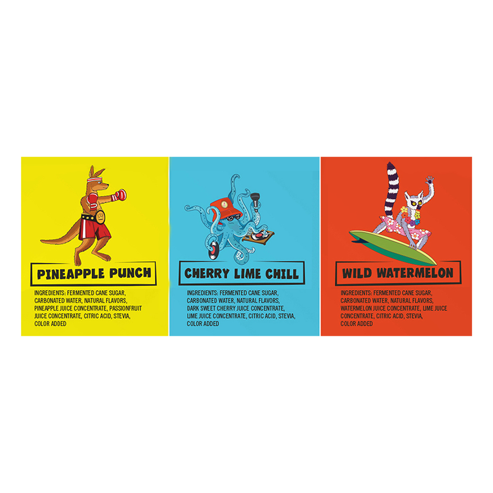 ブランクルアーズ　フレーバー Fruit Smash Super Hard Seltzer, Assorted