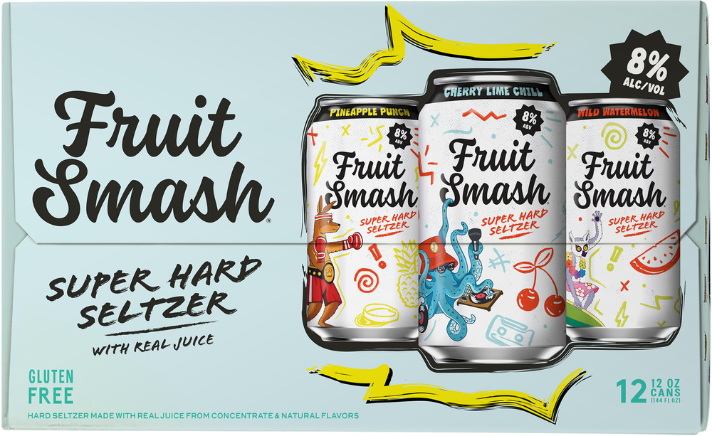 Fruit Smash Super Hard Seltzer, Assorted