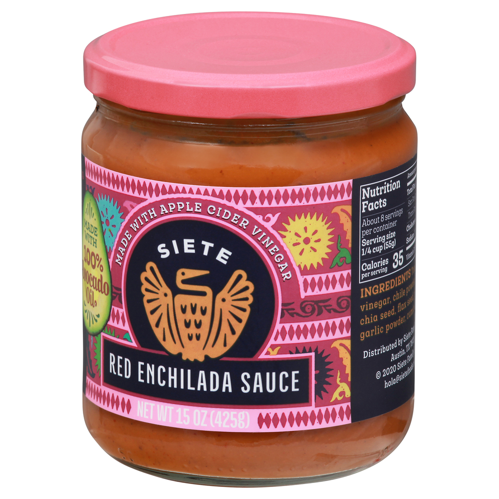 Siete Enchilada Sauce, RedFrontRightElevated