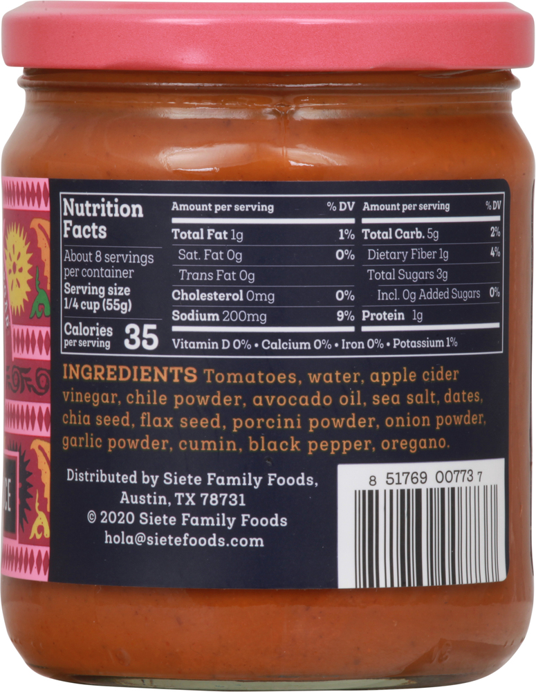 Siete Enchilada Sauce, RedPlanogramRight