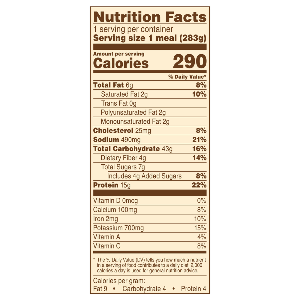 Healthy Choice Cafe Steamers Lasagna Bowl, Turkey SausageNutritionFacts