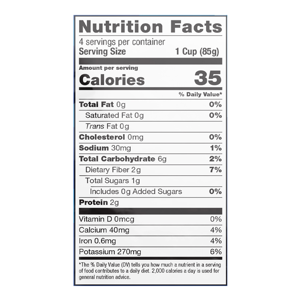 Taylor Farms Broccoli FloretsNutritionFacts