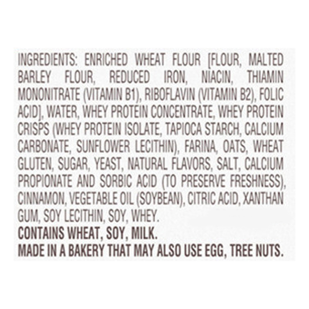 Thomas' English Muffins, Cinnamon + ProteinIngredients