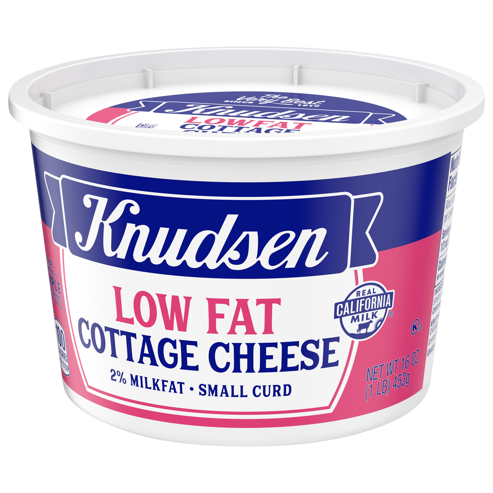 Knudsen Cottage Cheese, Low Fat, 2 Milkfat, Small CurdFrontRight