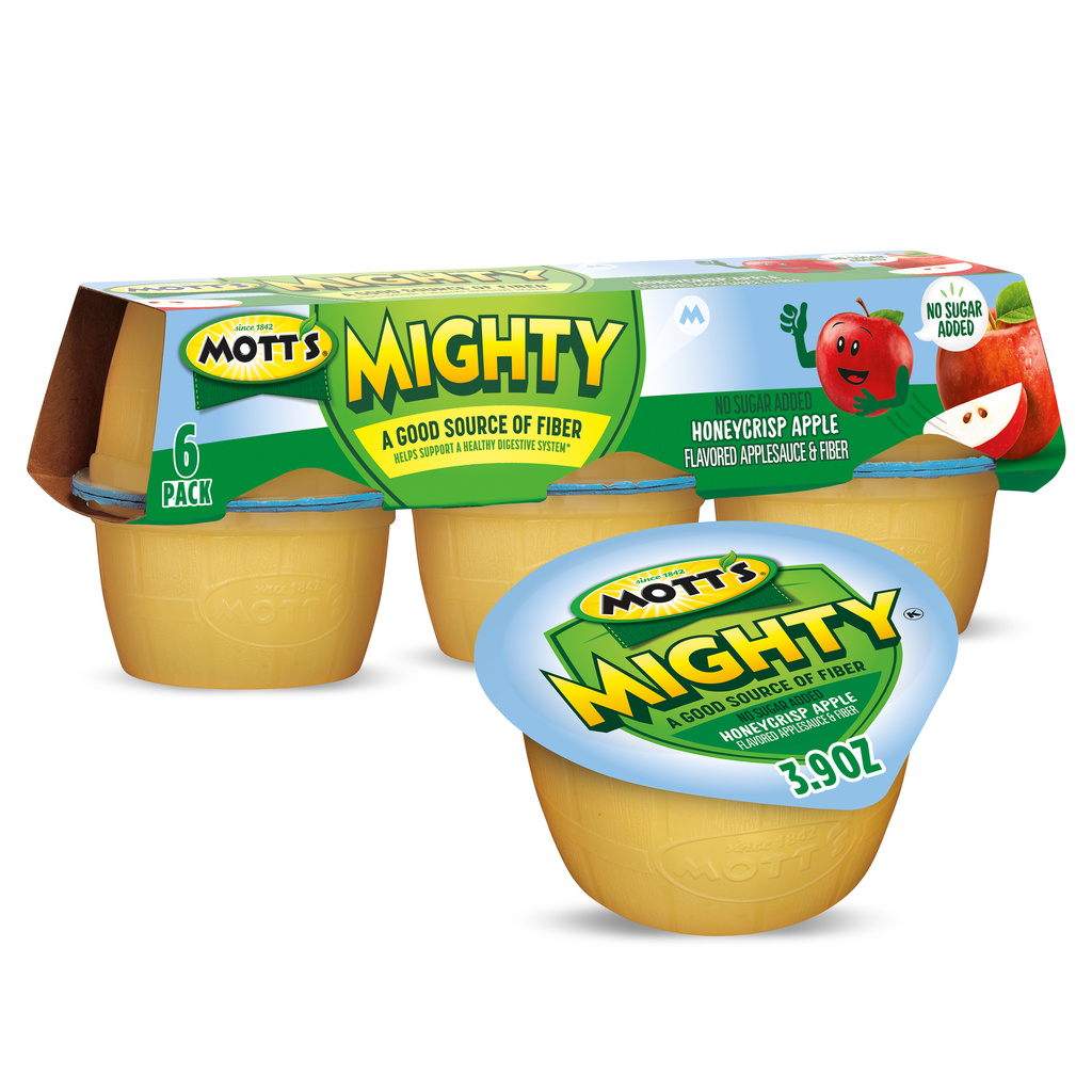 Mott's Mighty Applesauce & Fiber, Honeycrisp Apple