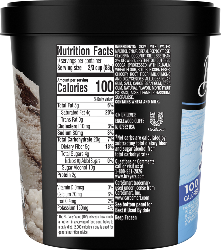 Breyers carb smart ice cream cheap