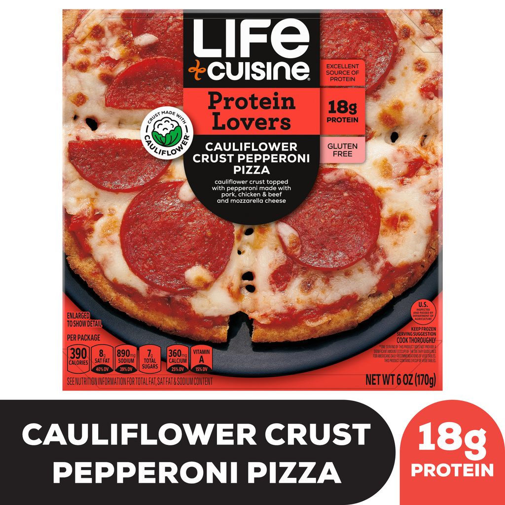 Lean Cuisine Protein Lovers Pizza, Cauliflower Crust, PepperoniHero