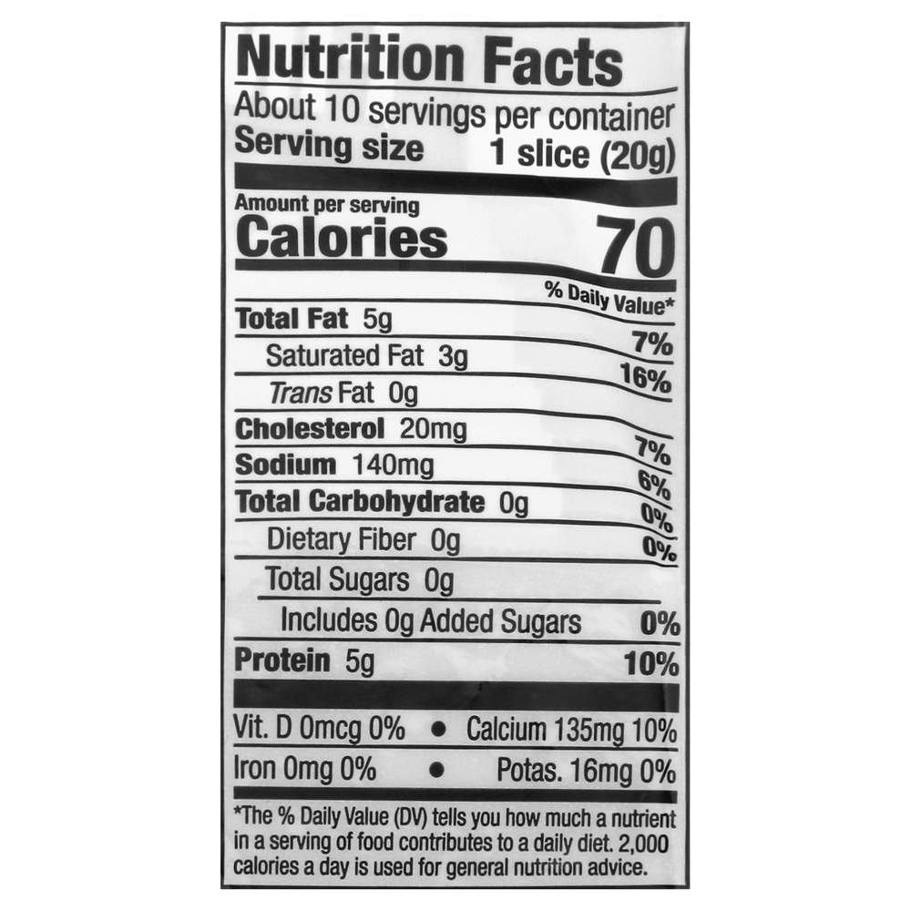 Finlandia Cheese Slices, Premium, CheddarGruyereNutritionFacts