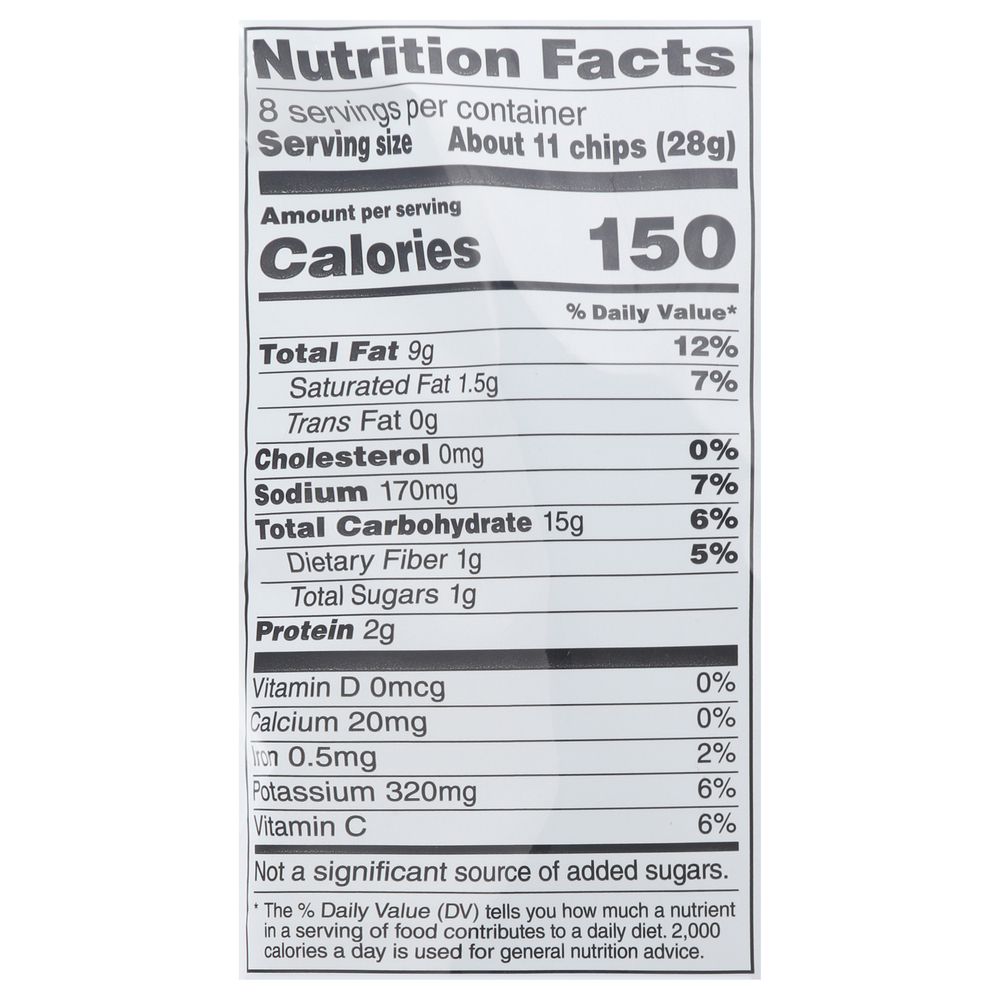 Ruffles Potato Chips, Jalapeno Ranch Flavored-Nutrition-Facts