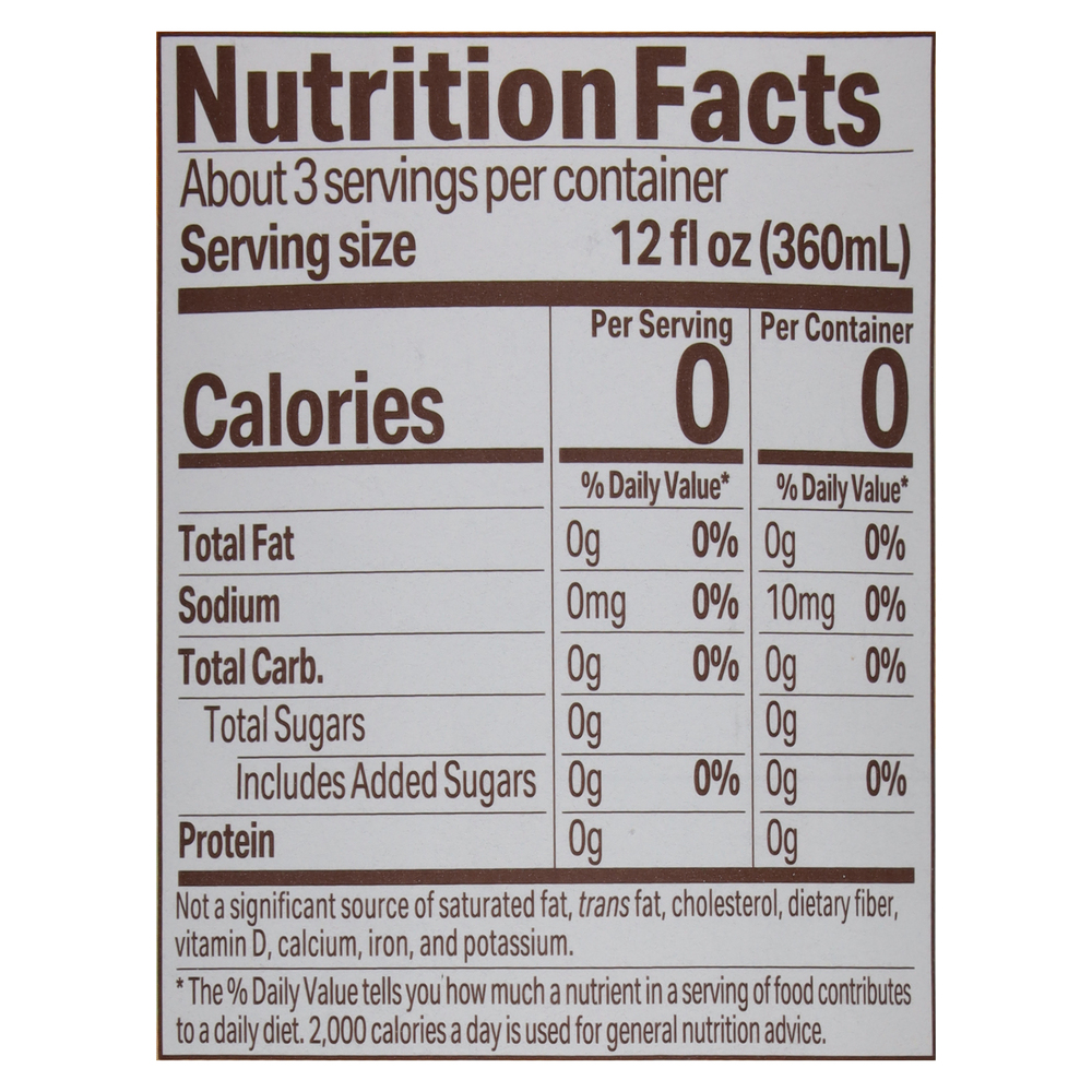 Tejava Black Tea, Peach-Nutrition-Facts