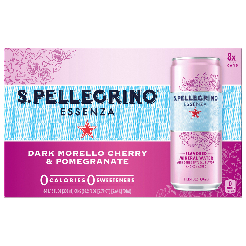 S.Pellegrino Essenza Mineral Water, Dark Morello Cherry & Pomegranate