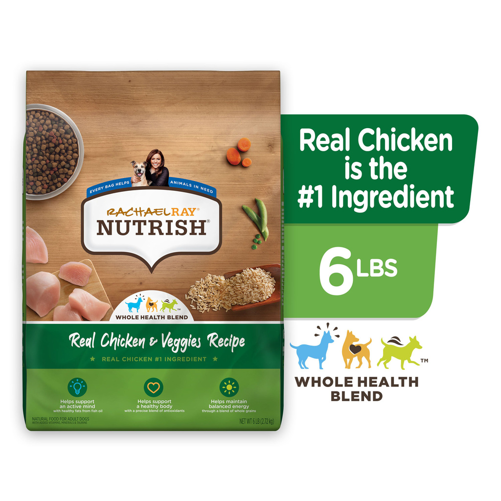 Rachael Ray Nutrish Food for Dogs Natural Real Chicken Veggies Recipe Adult