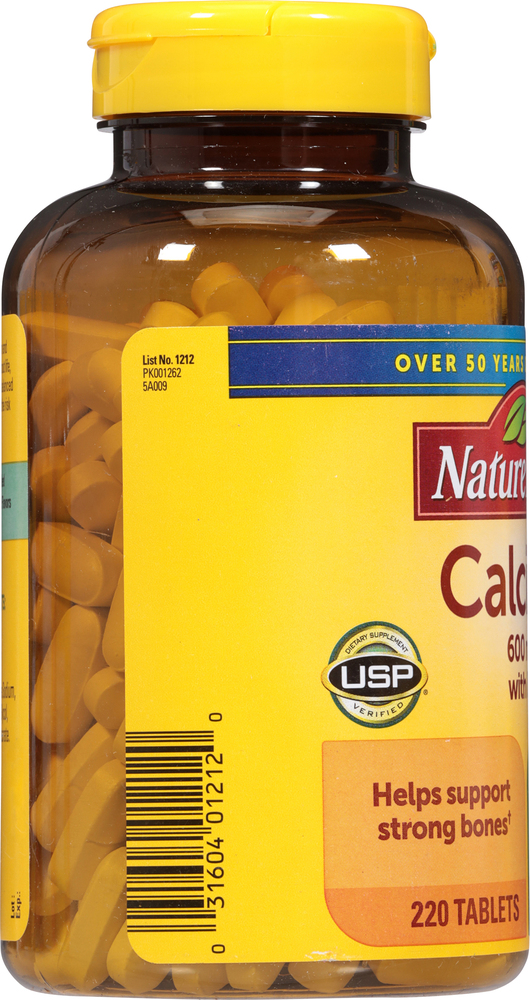Nature Made Calcium, 600 mg, Tablets, Value SizePlanogramLeft
