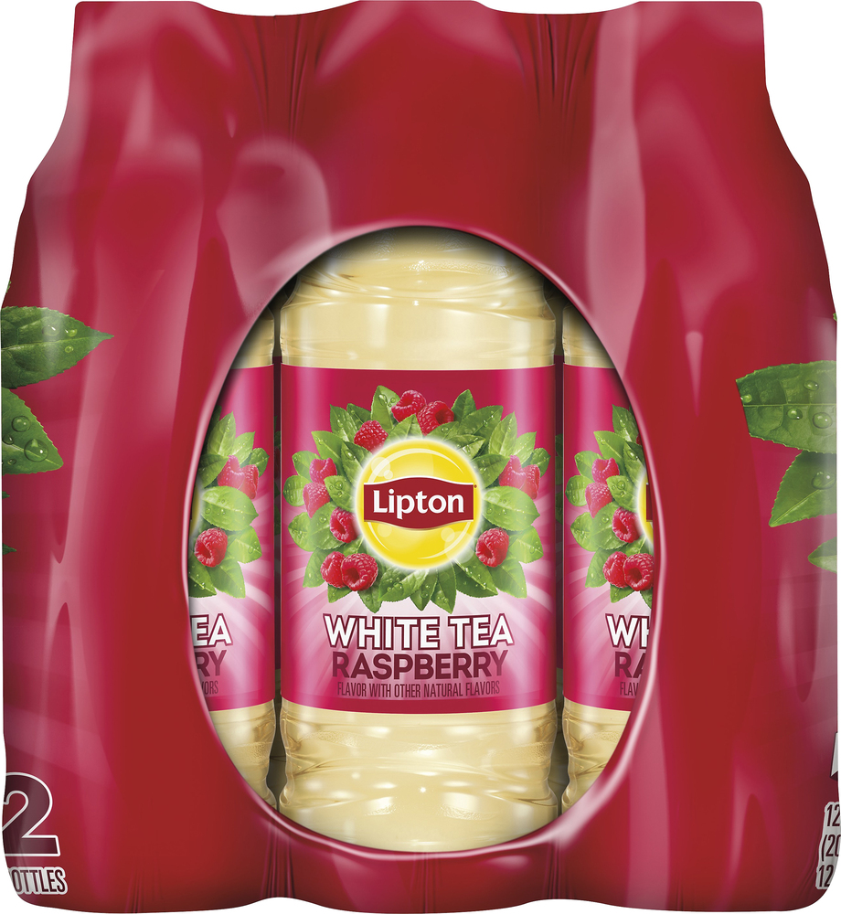Lipton White Tea, Raspberry, 12 PackPlanogramRight