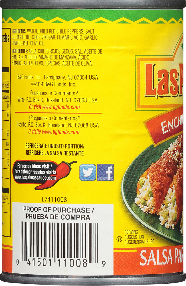 Las Palmas Enchiladas Sauce, MediumPlanogramLeft