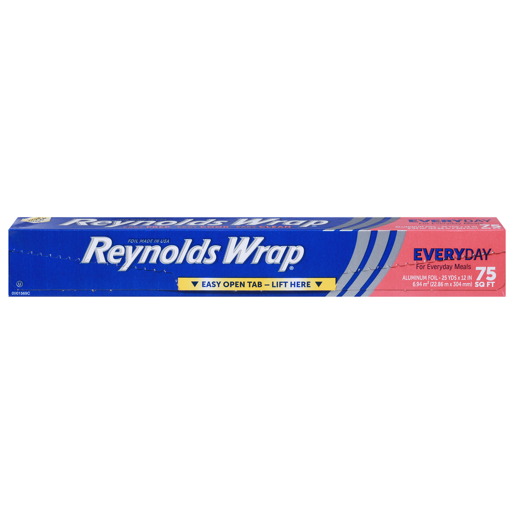 2-pack) Reynolds Standard Strong Aluminum Foil Food Wrap 25yd x 12 75 Sq  Ft