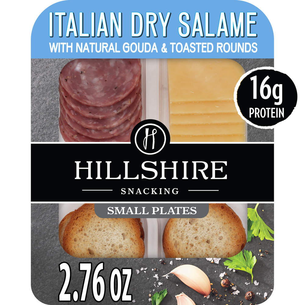 Hillshire Snacking Protein Small Plates, Italian Dry Salami Deli Lunch ...