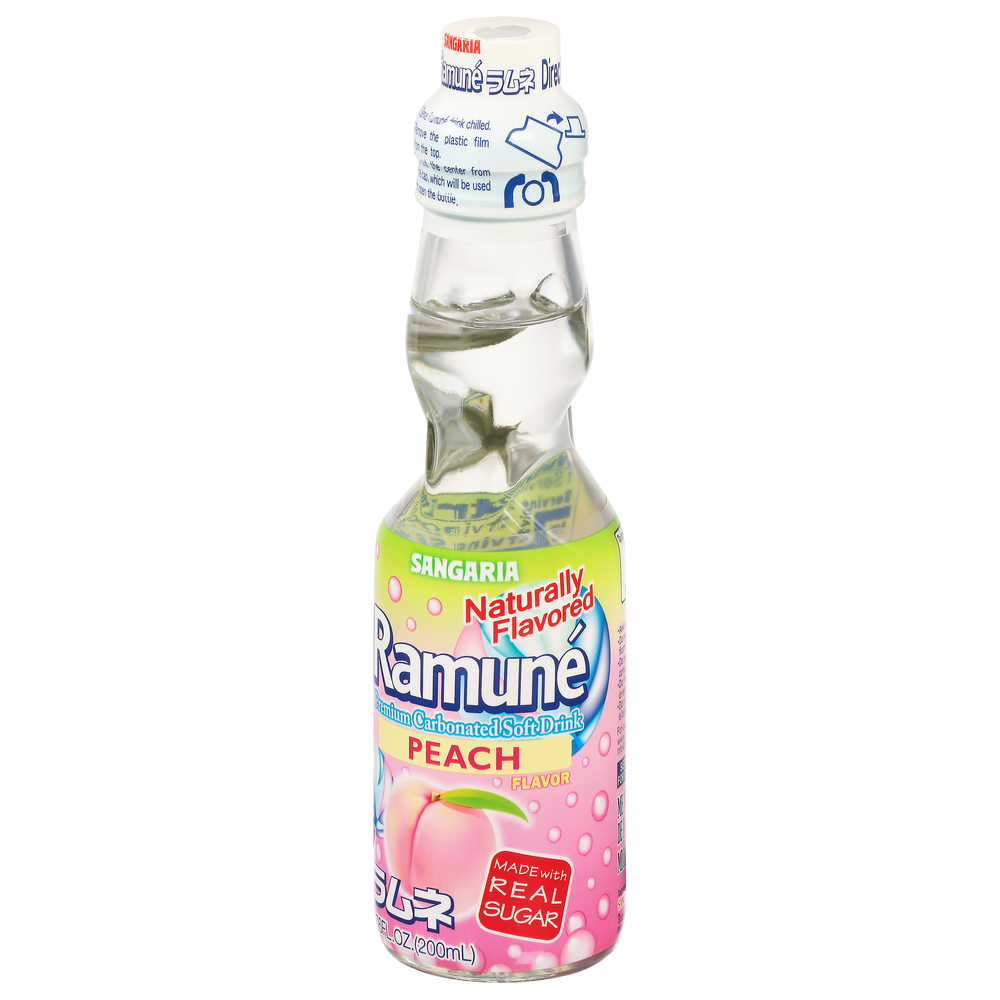 Ramune Soft Drink, Peach Flavor