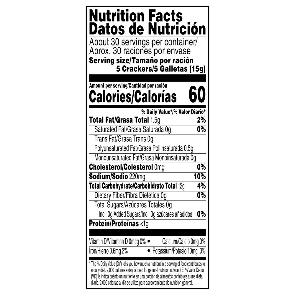 Krispy Saltine Crackers, OriginalNutritionFacts