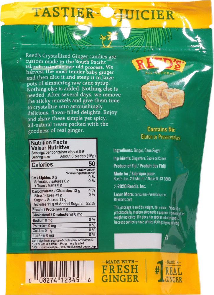 Reed's Ginger, Crystallized