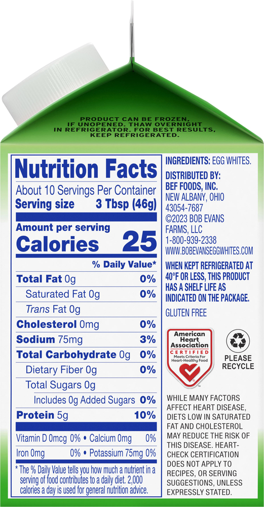Bob Evans Egg WhitesPlanogramRight