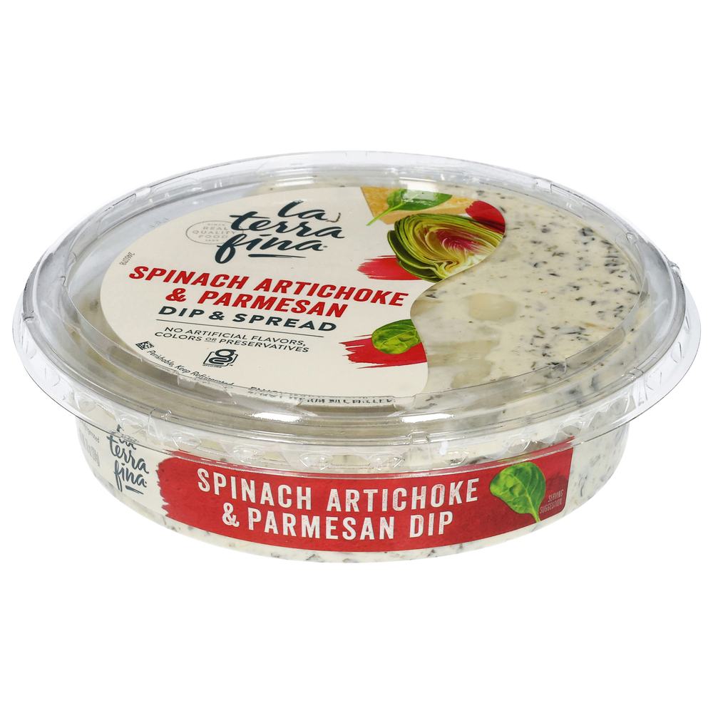 La Terra Fina Dip & Spread, Spinach Artichoke & ParmesanFrontRight