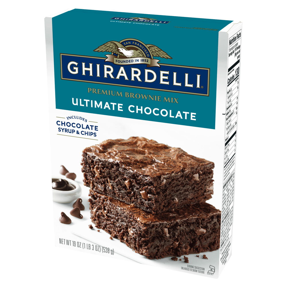 Ghirardelli Ultimate Chocolate Premium Brownie MixFrontRightElevated