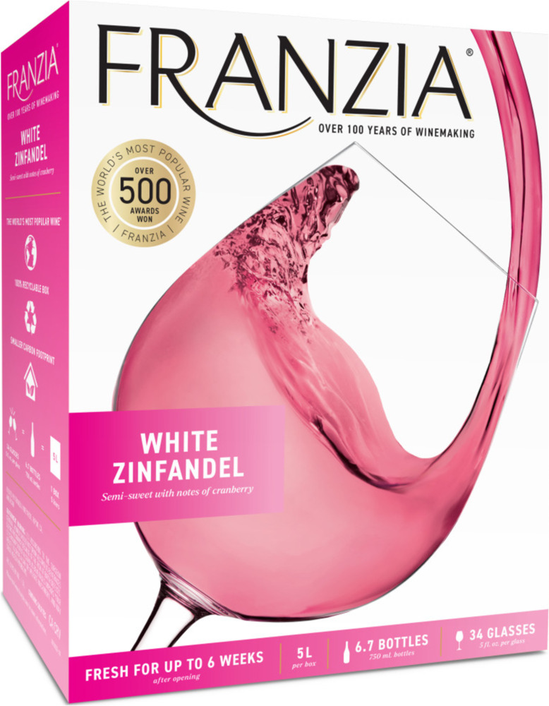 Franzia White Zinfandel World Classics Rose Wine Box