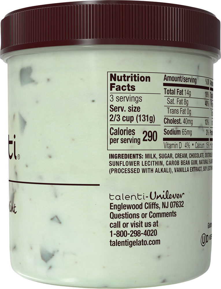 Talenti Mediterranean Mint Gelato-Planogram-Right