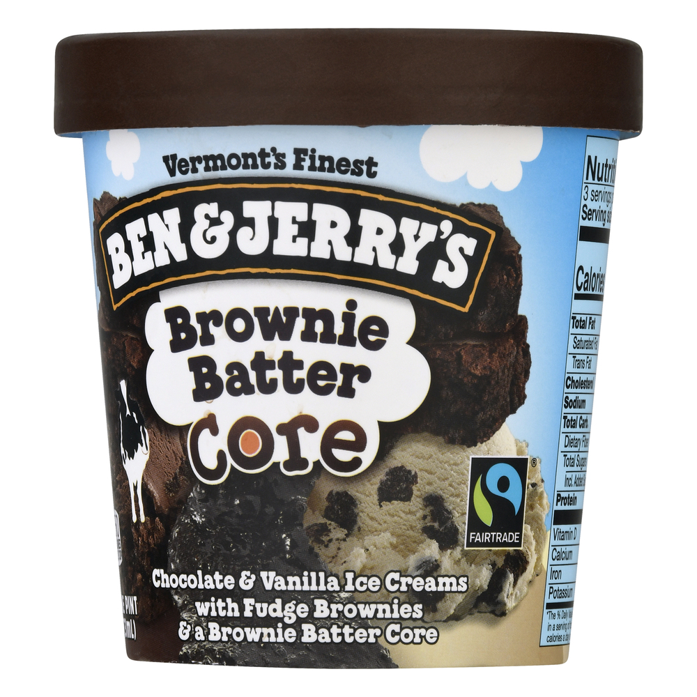 Ben Jerry s Ice Cream Brownie Batter Core