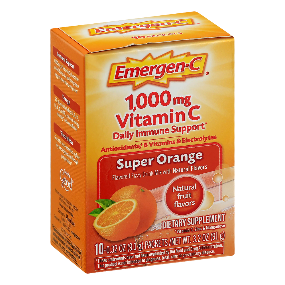 Emergen C Vitamin C 1000 mg Super Orange